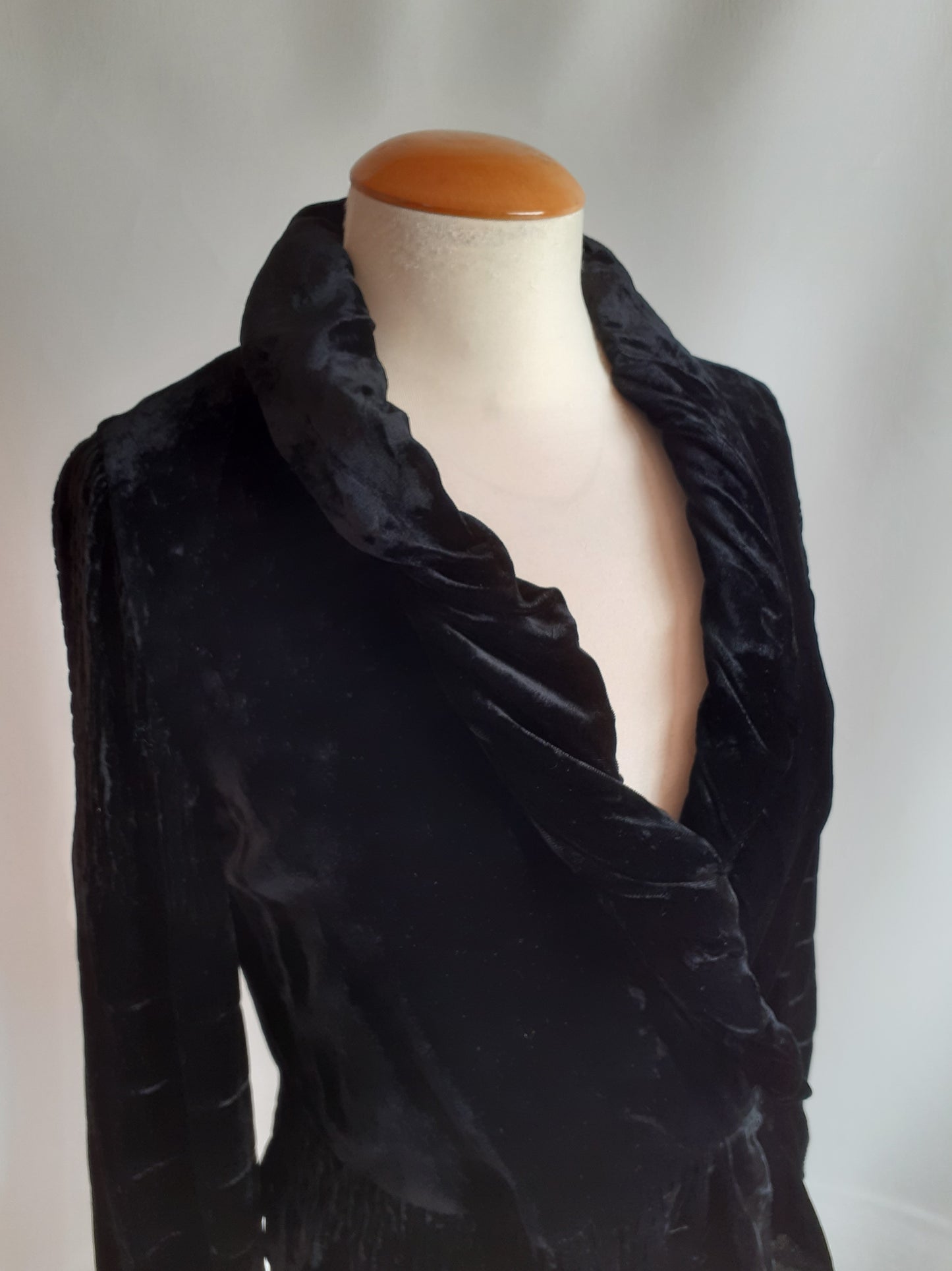 Silk Velvet Cropped Jacket