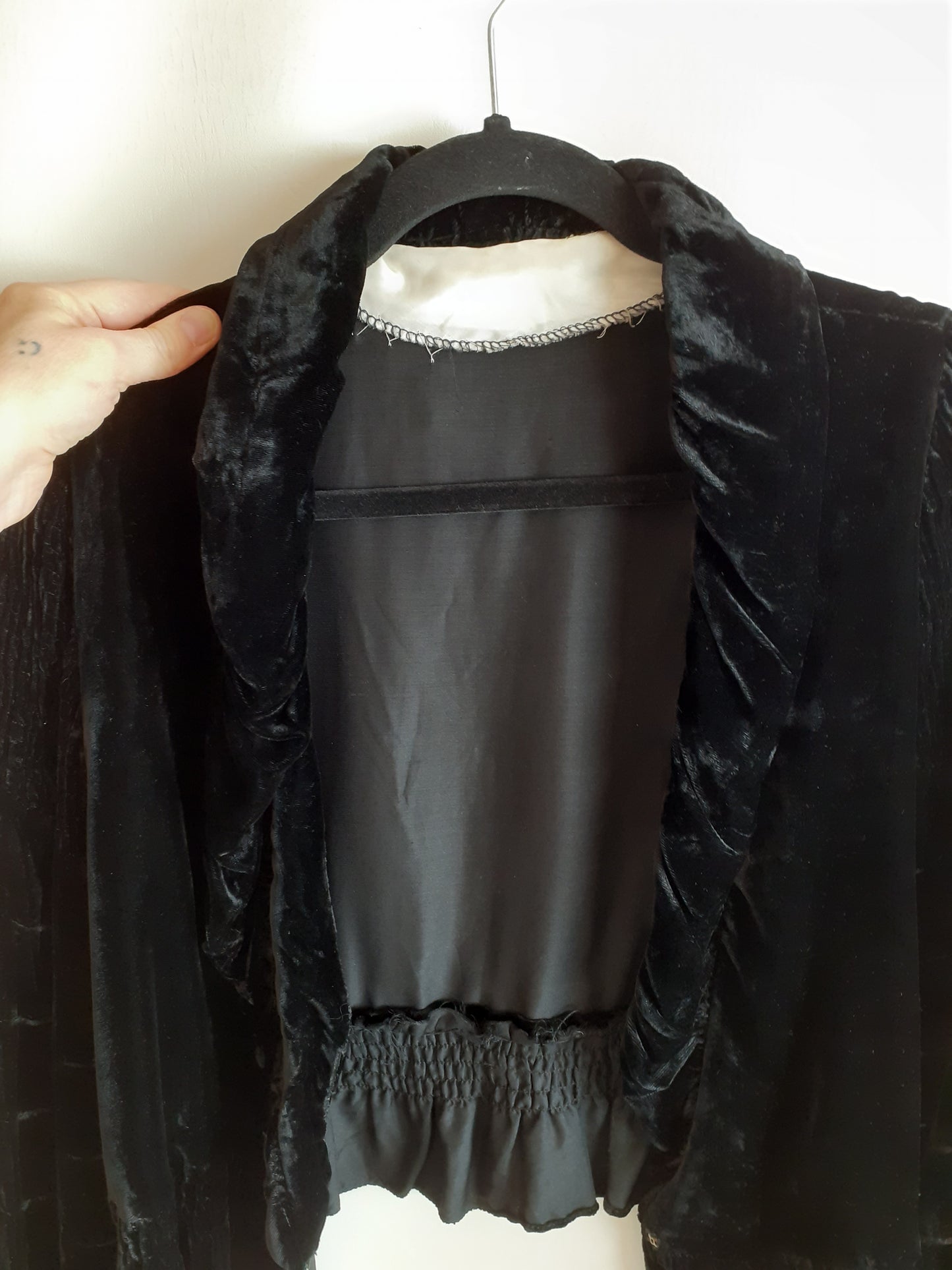 Silk Velvet Cropped Jacket