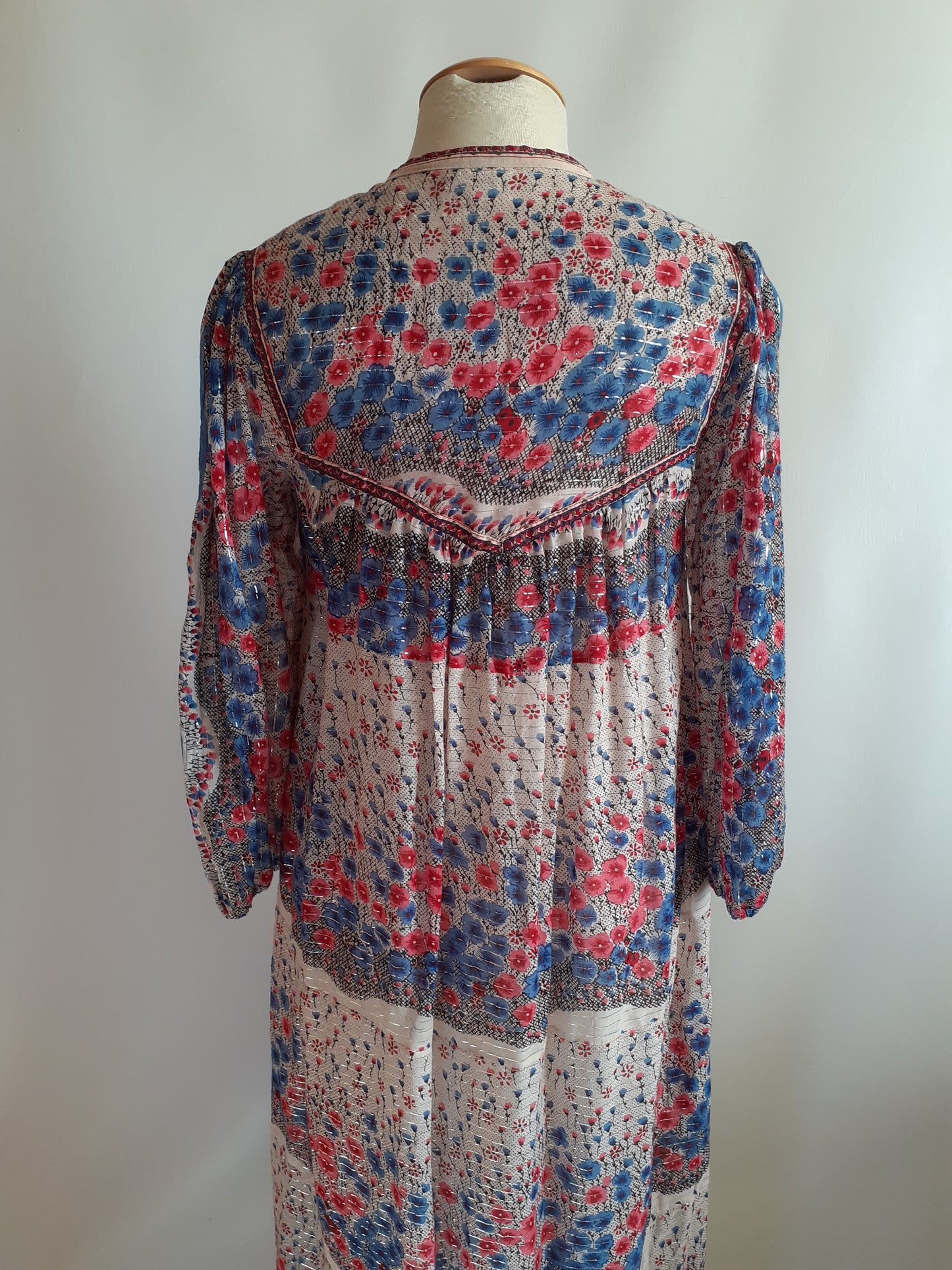 1970s Indian Gauze Dress