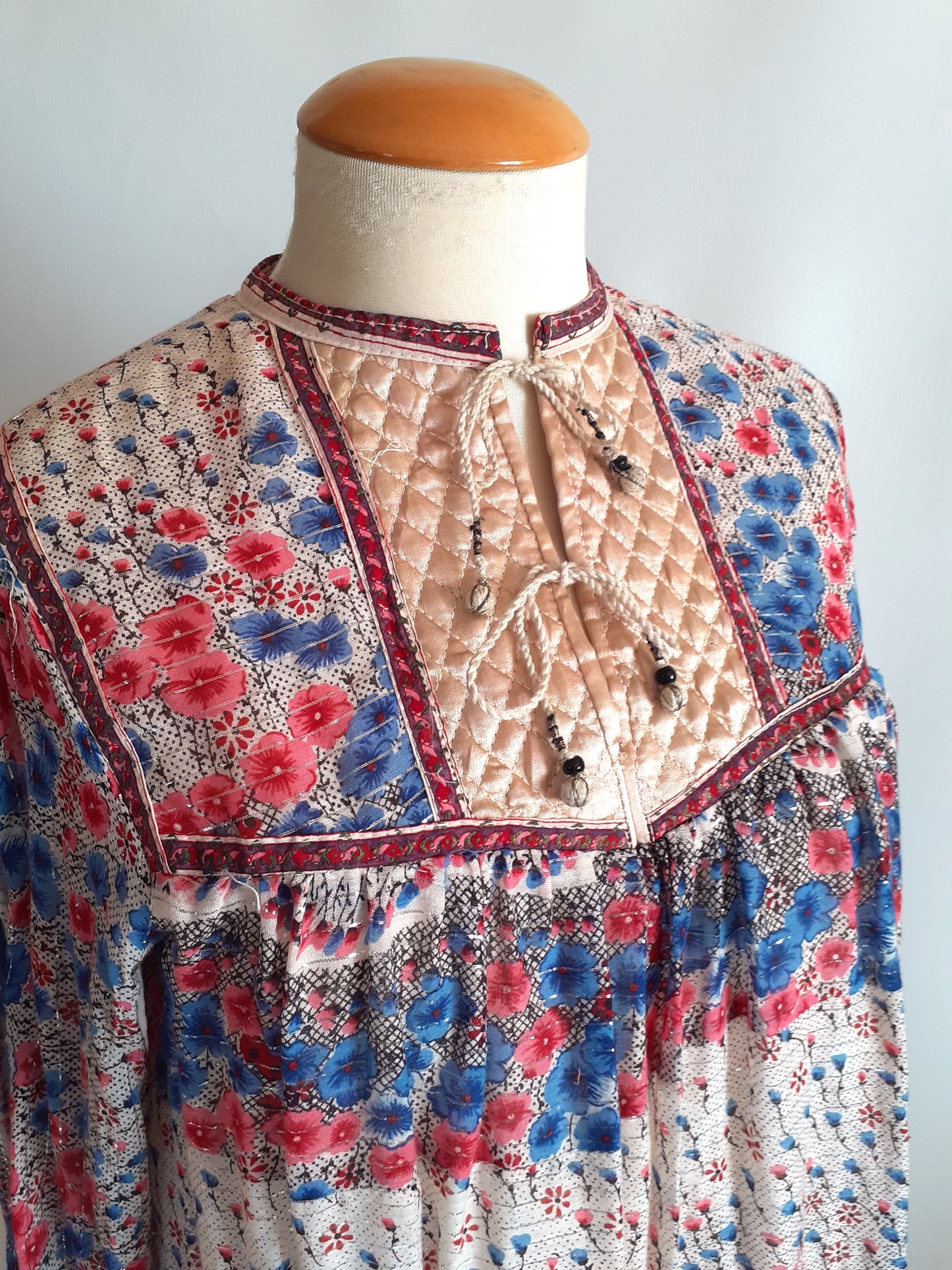 1970s Indian Gauze Dress