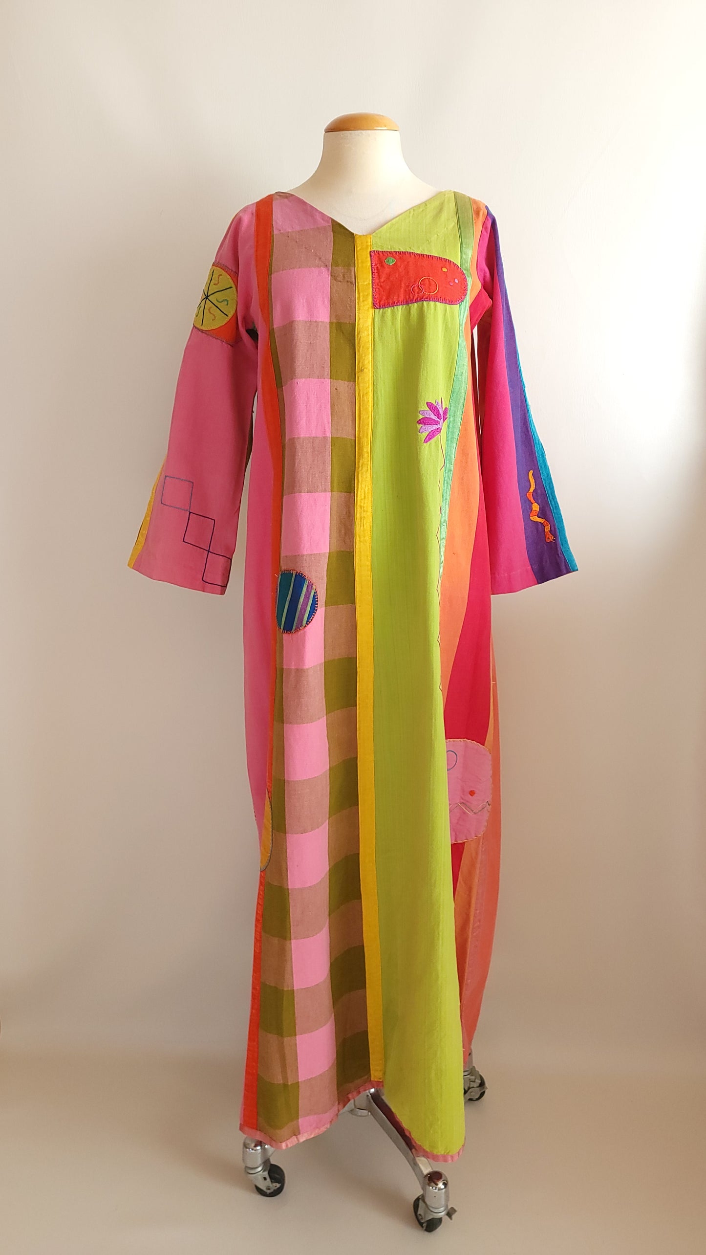 1960s Josefa Ibarra Colouful Dress