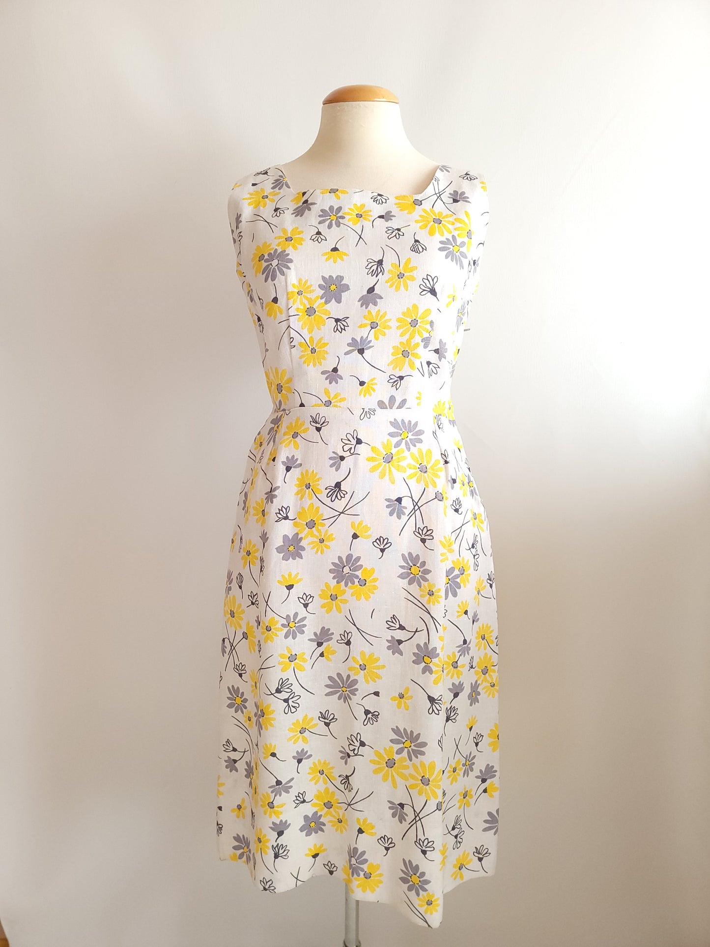 1960s Floral Summer Dress - Small