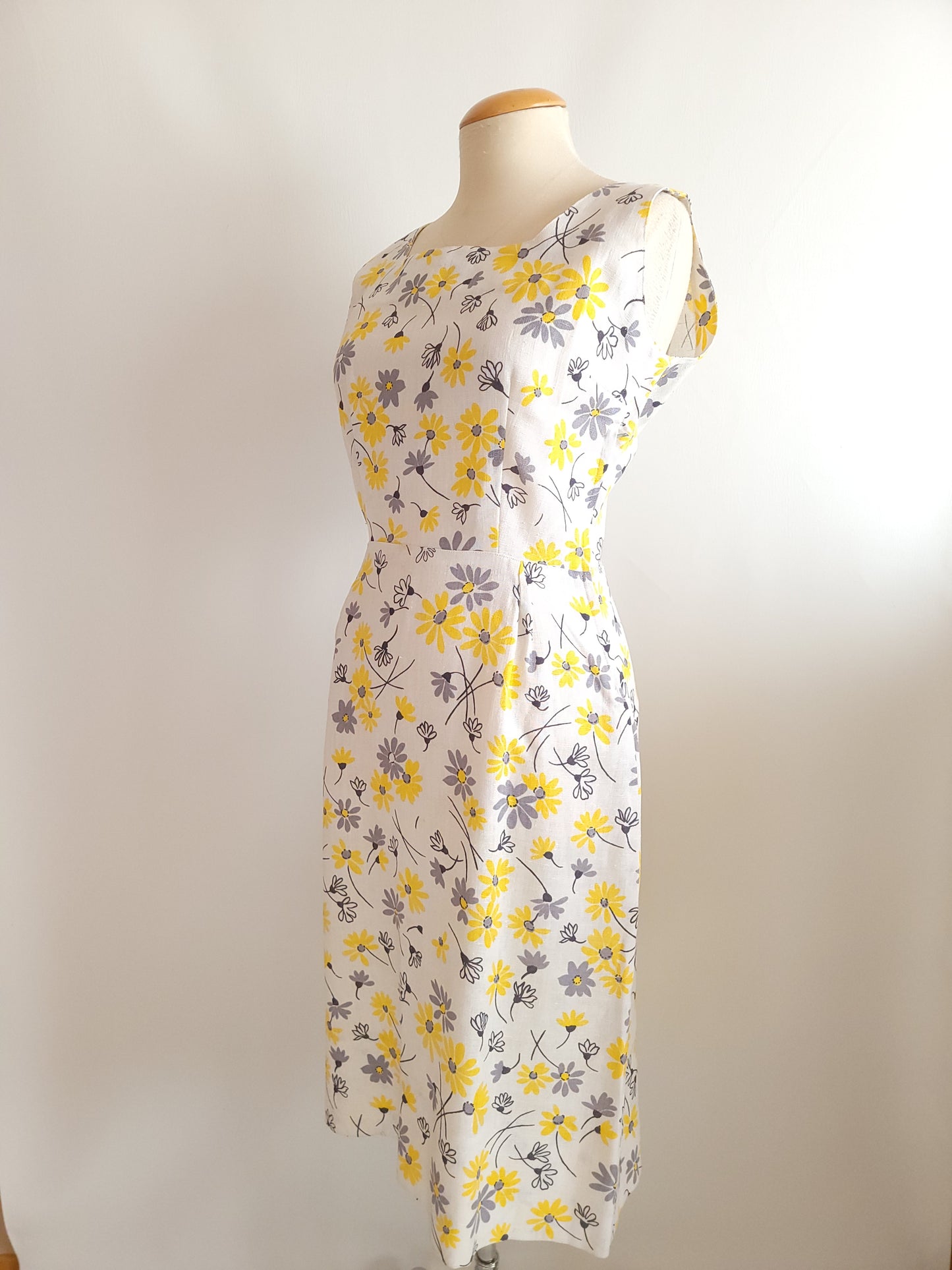 1960s Floral Summer Dress - Small