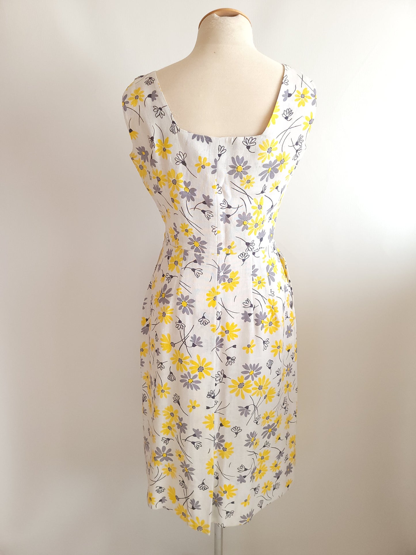 1960s Floral Summer Dress - Small