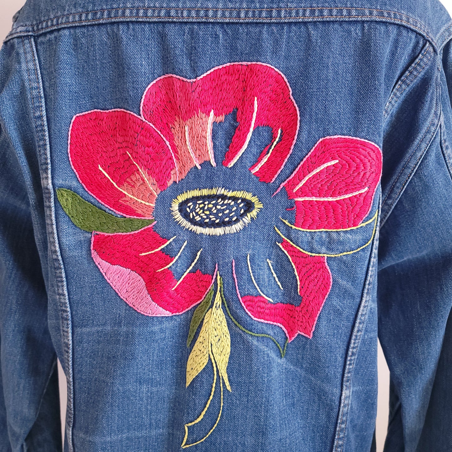 60s Roebucks Jacket with Embroidered Flower