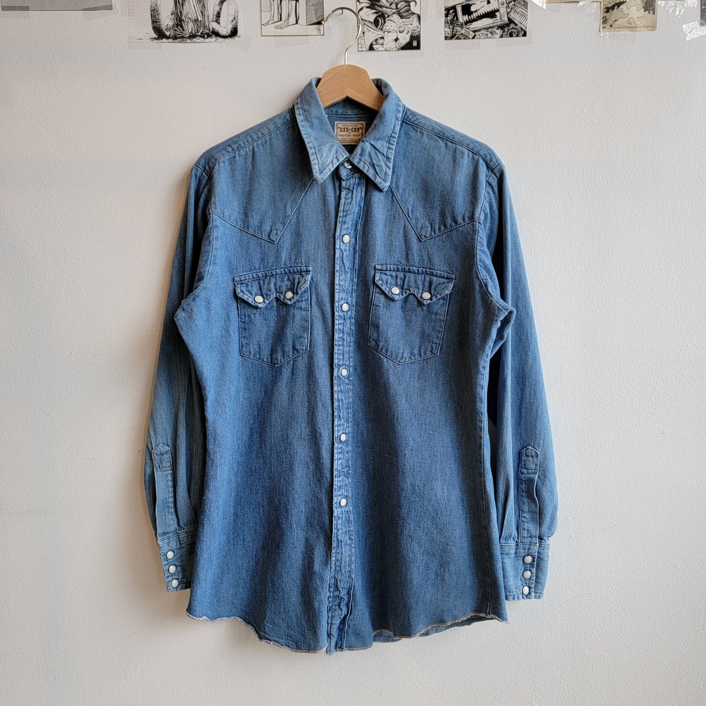 1970s Washington Dee-Cee Denim Western Shirt