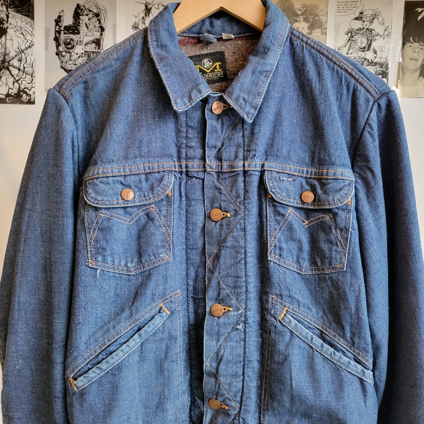 1960s Maverick Blue Bell Denim Trucker Jacket