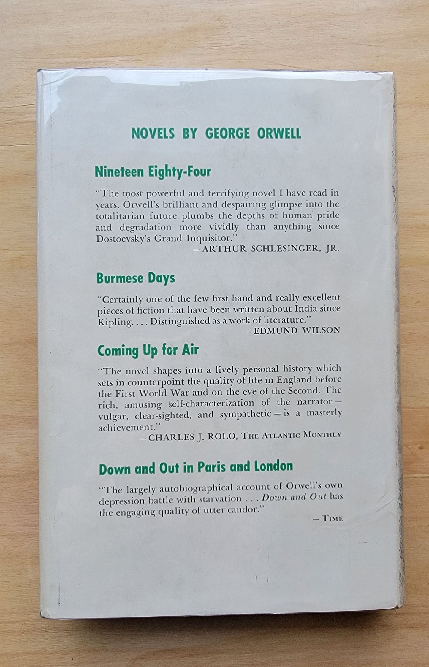 Orwell, George - Keep the Aspidistra Flying (First US Edition, 1956)(Hardcover)(VG)