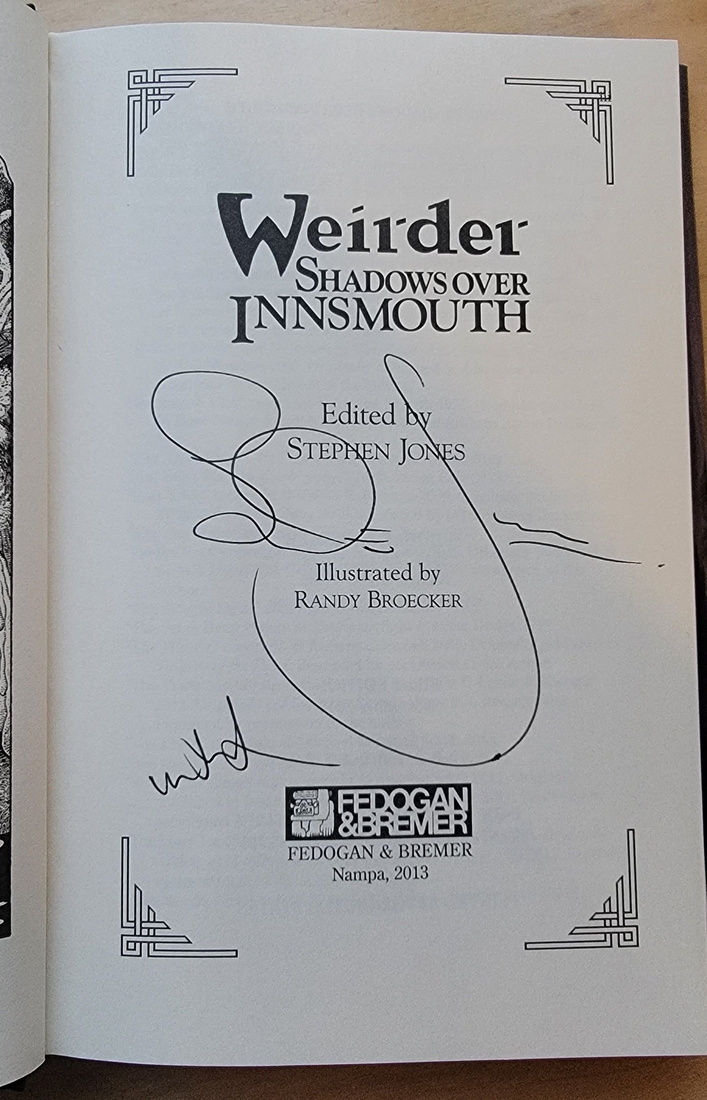 Jones, Stephen (Editor) - Weirder Shadows Over Innsmouth (First Edition, 2013)(Signed)(Limited Edition)(Hardcover)(VG-FN)