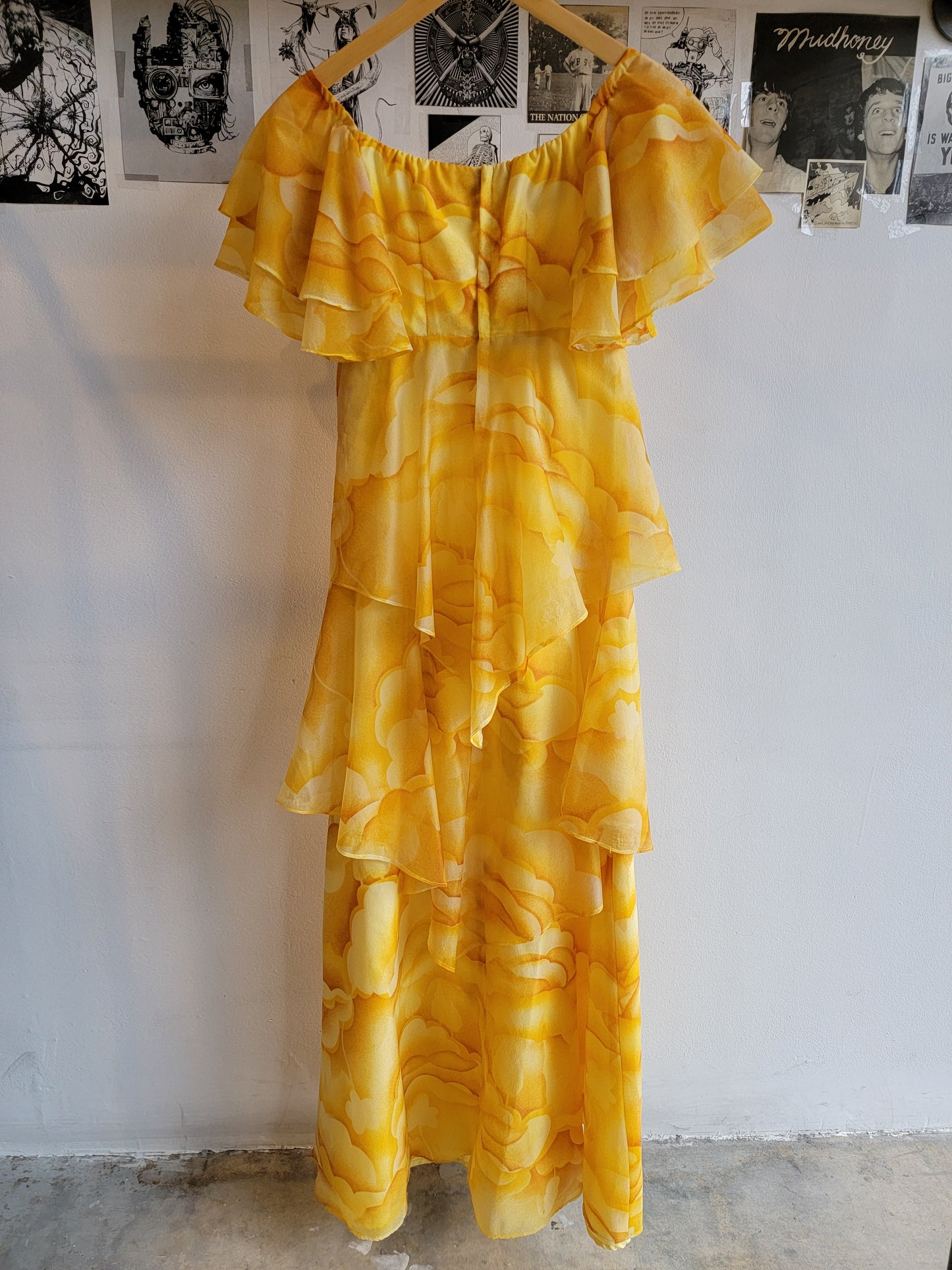 60s Tiered Maxi Dress