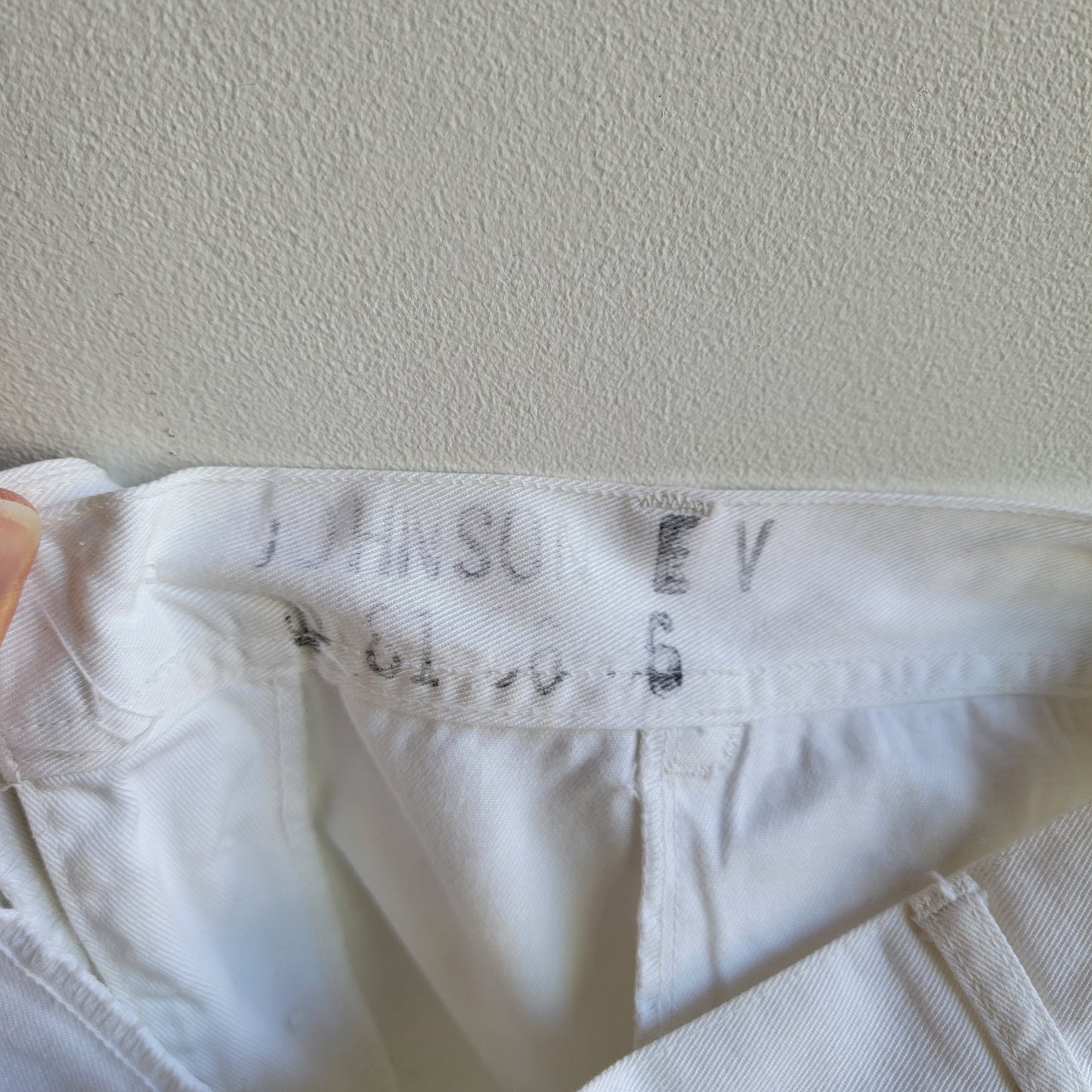 US Navy White Wide Leg Trousers - Waist 31"