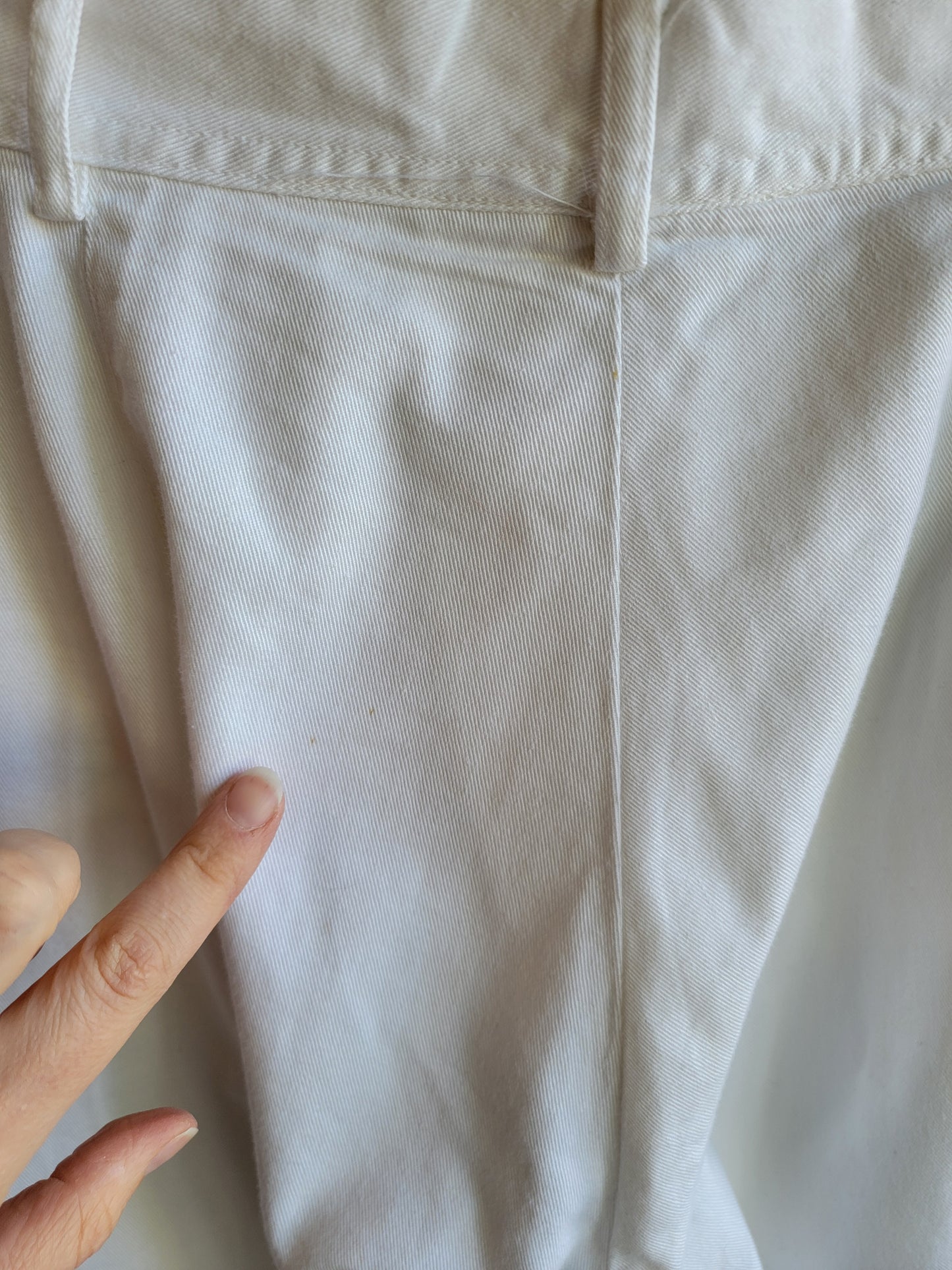 US Navy White Wide Leg Trousers - Waist 31"