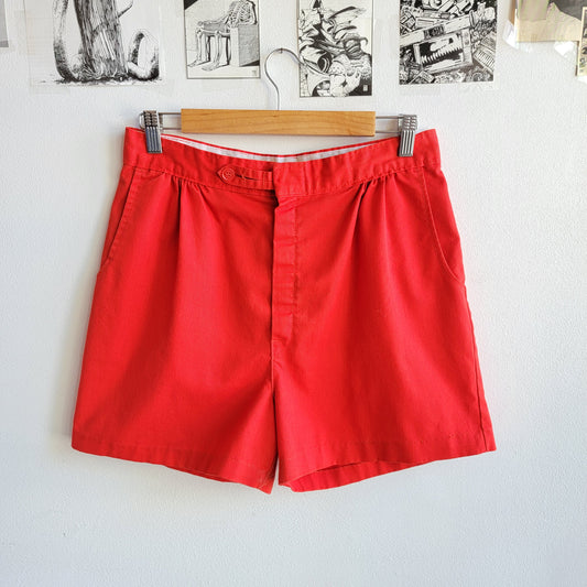 70s Red Shorts - 31 Waist