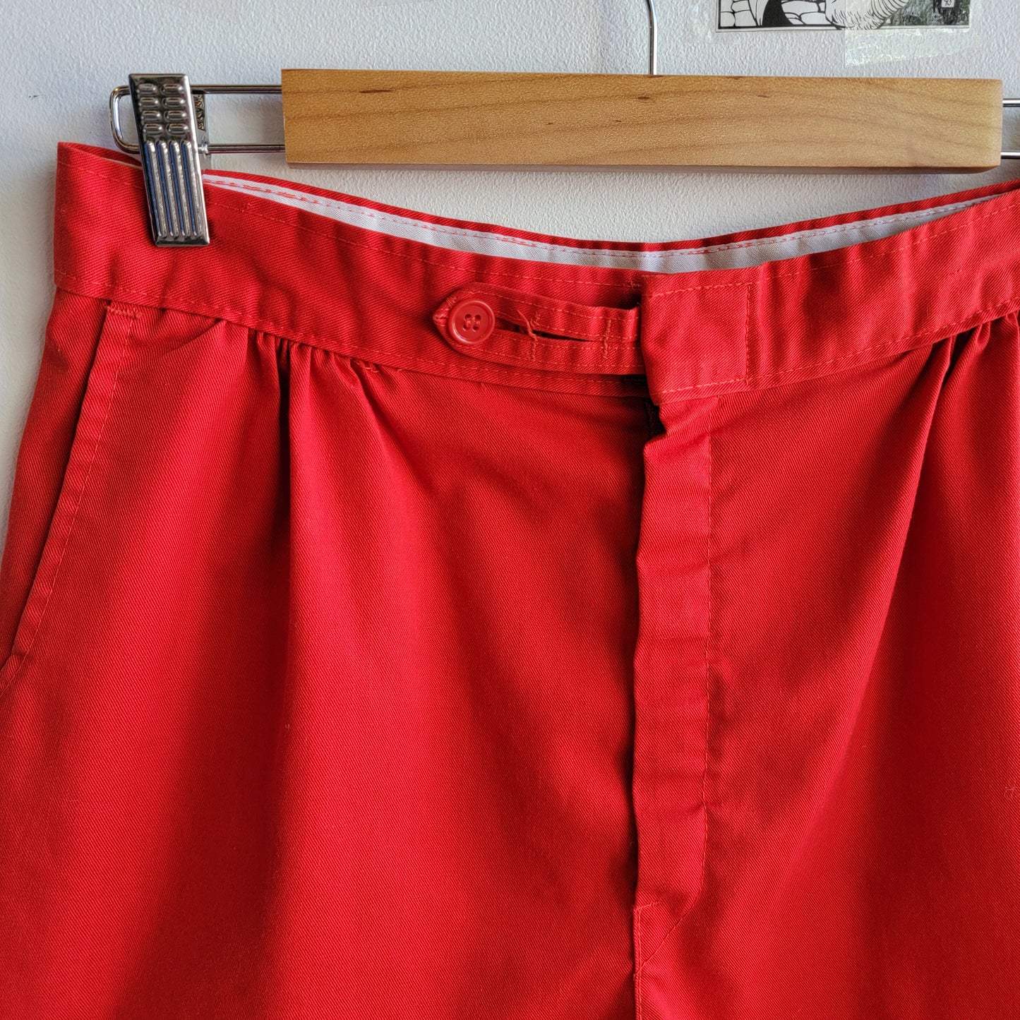 70s Red Shorts - 31 Waist