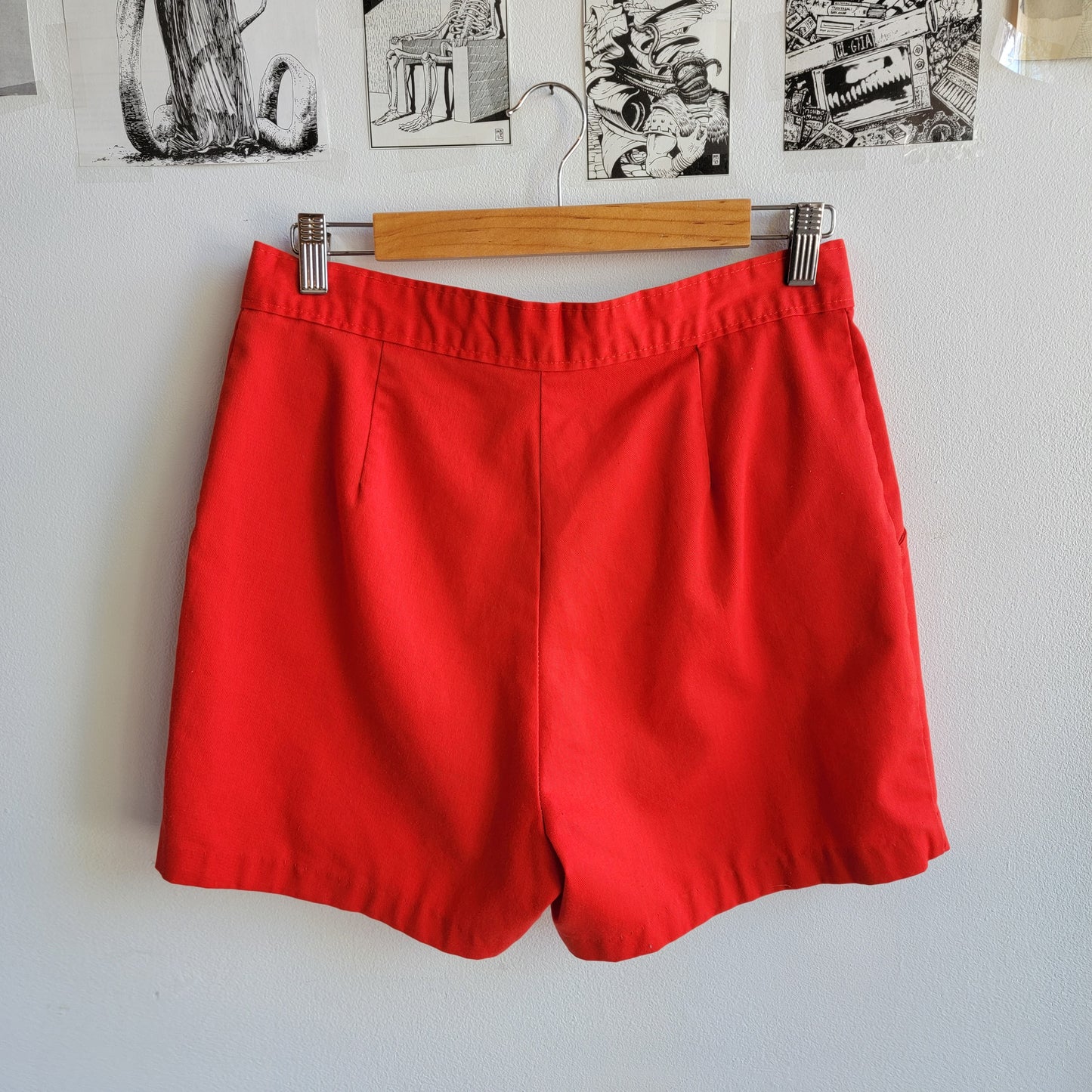 70s Red Shorts - 31 Waist