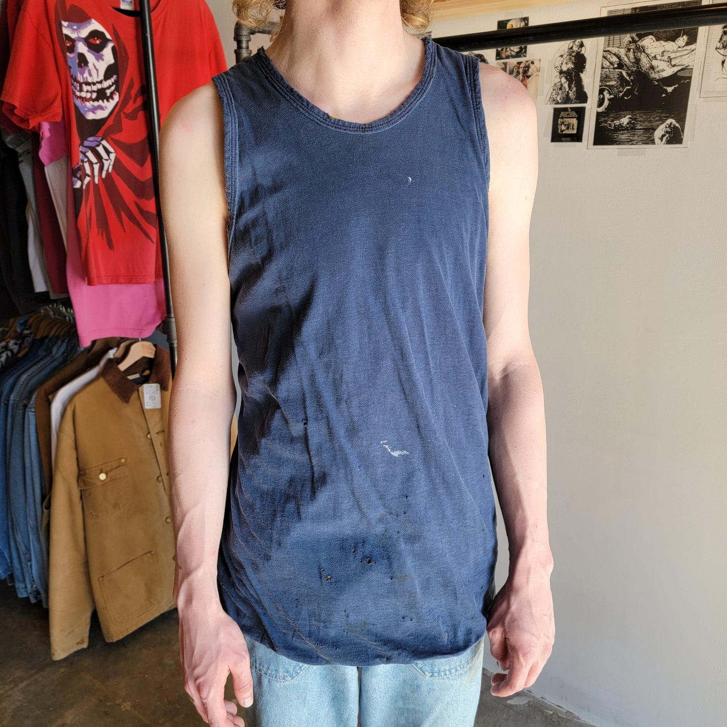 70s Distressed Champion Reversible Tank - M-L