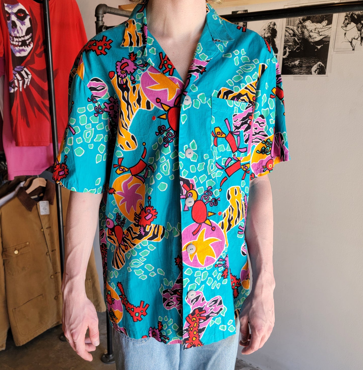 80s Beach Boys Brand Hawaiian Shirt - Medium