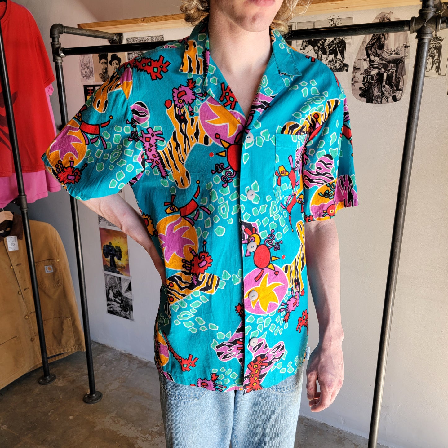 80s Beach Boys Brand Hawaiian Shirt - Medium