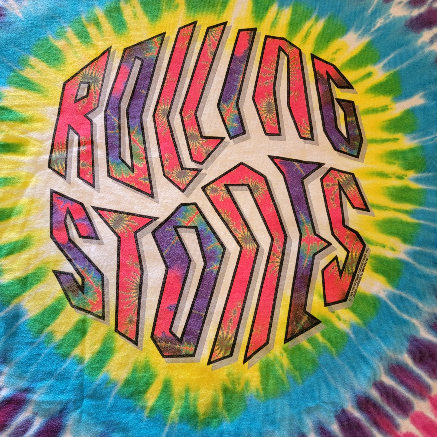 1994 Rolling Stones Tie Dye T-shirt - XL