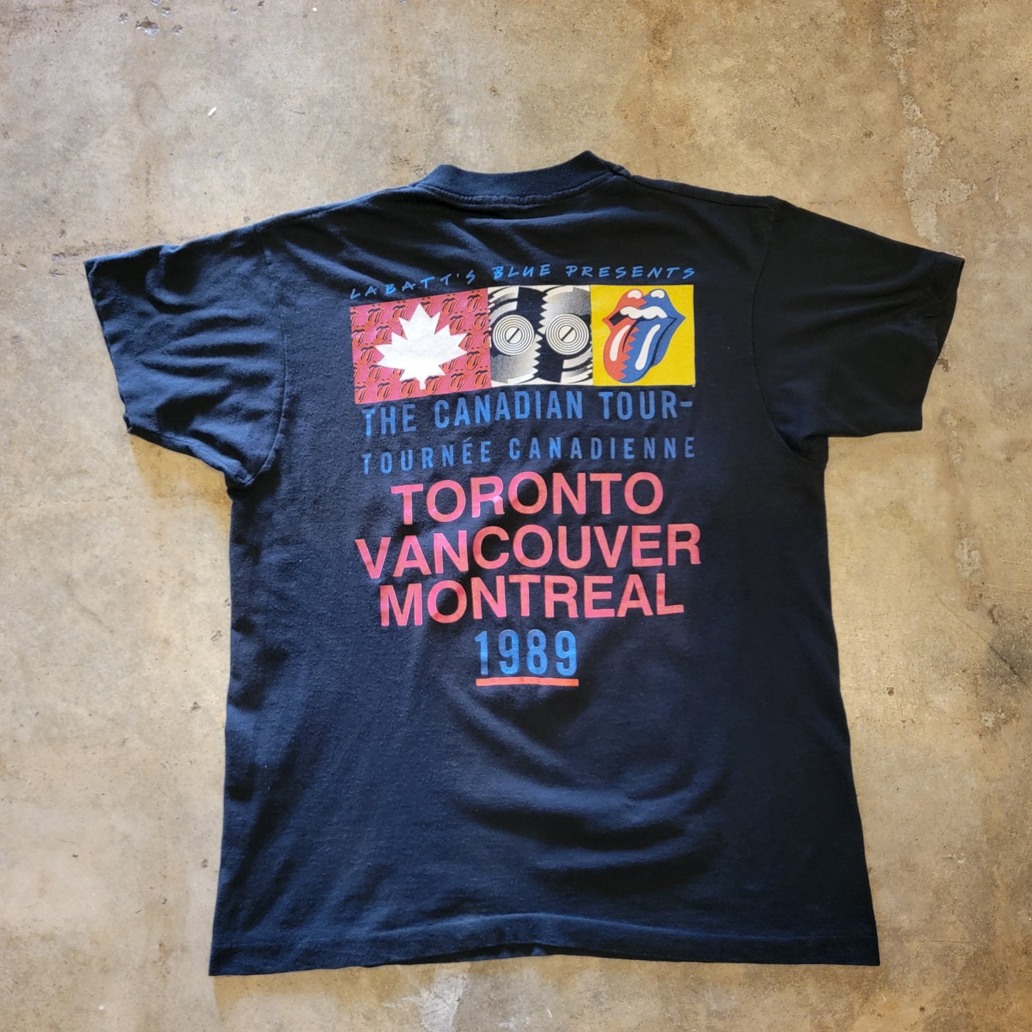 1989 Rolling Stones Canadian Tour Shirt - Large