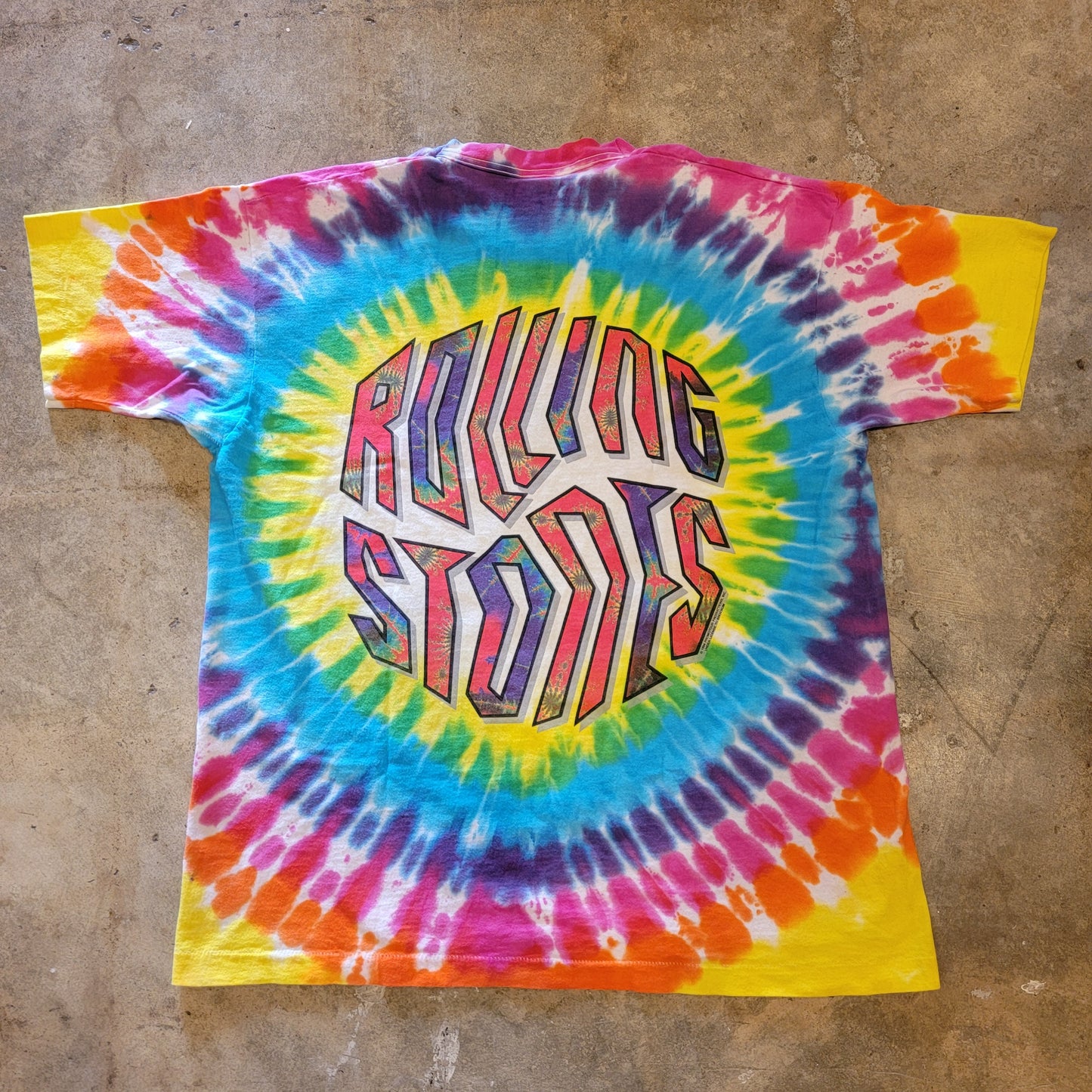 1994 Rolling Stones Tie Dye T-shirt - XL