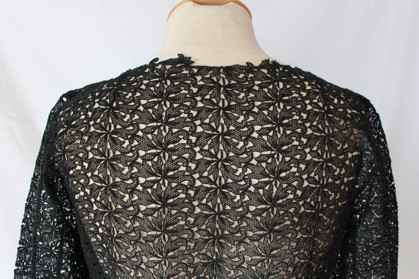 1950s Black Lace Blouse