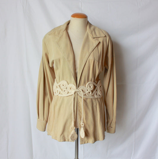 1980s Gianfranco Ferre Designer Suede Jacket