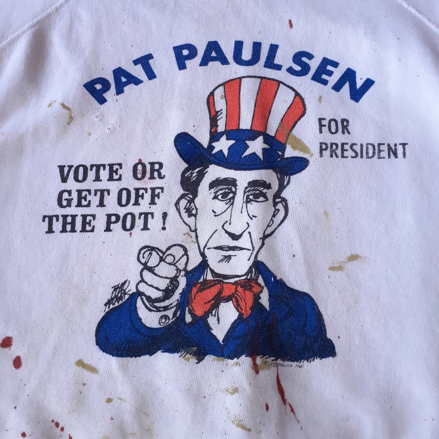 Pat Paulsen for President Short Sleeve Sweatshirt